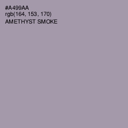 #A499AA - Amethyst Smoke Color Image